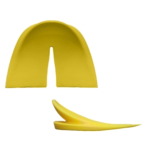 Outdoor Footwear Toe Caps for Crampon Attachment, Size Medium - Yellow