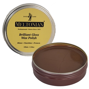 Meltonian Brilliant Gloss Wax Shoe Polish 100ml Light Brown