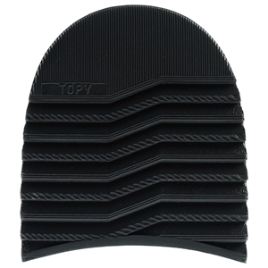 Topy Serac Heels 170 Black 3 1/4 Inch Ribbed Style