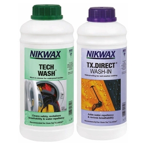 Nikwax Twin Pack Tech Wash/TX. Direct 1 Ltr