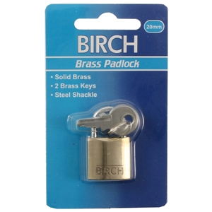 Birch Brass Padlock 20mm