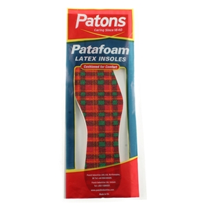 Patons Patafoam Tartan Insoles. Ladies Size 8