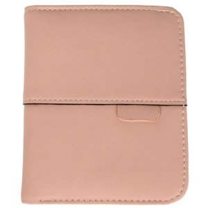 Faux Leather Ladies Folding Wallet Pink