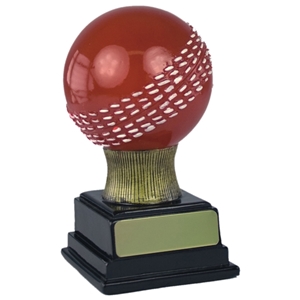 6 Inch Resin 3D Cricket Ball Red With White Detail Clearance Price £1.50