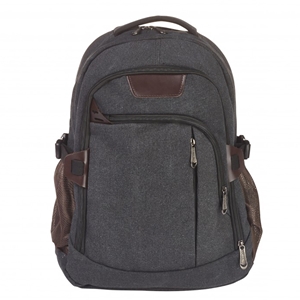 Canvas Back Pack with Top Zip
