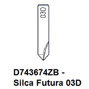 D743674ZB - Silca Futura 03D Dimple Cutter