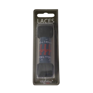 Shoe-String Blister Pack Laces 100cm Block Black (12 Pairs)
