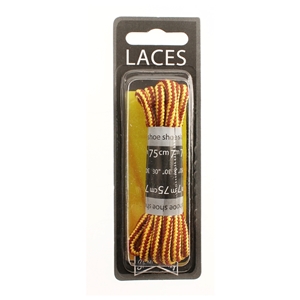 Shoe-String Blister Pack Laces 75cm Kicker Light (6 Pairs)