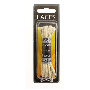Shoe-String Blister Pack Laces 75cm Cord Stone (6 Pairs)