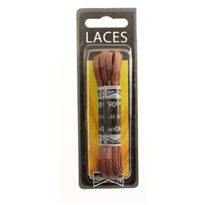 Shoe-String Blister Pack Laces 90cm Chunky Wax Tan (6 Pairs)