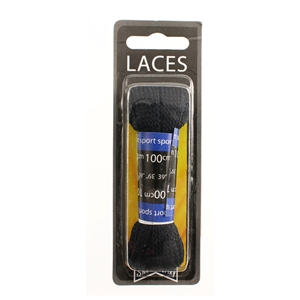 Shoe-String Blister Pack Laces 100cm Block Navy (6 Pairs)