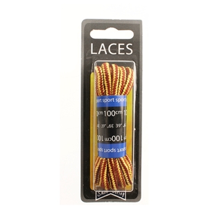 Shoe-String Blister Pack Laces 100cm Kicker Light (6 Pairs)
