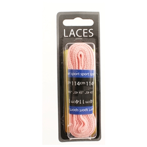 Shoe-String Blister Pack Laces 114cm Supreme, Baby-Pink (6 Pairs)