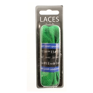 Shoe-String Blister Pack Laces 114cm Supreme, Emerald (6 Pairs)