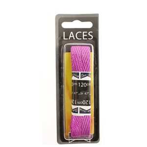 Shoe-String Blister Pack Laces 120cm Flt American 10mm Violet