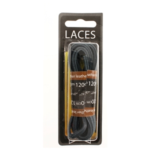 Shoe-String Blister Pack Laces 120cm Leath. Navy-Blue (6 Pairs)
