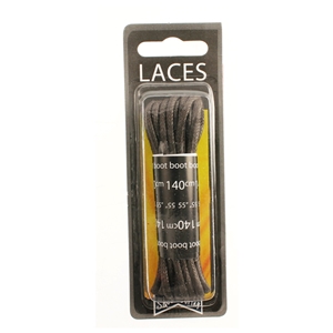 Shoe-String Blister Pack Laces 140cm Chunky Wax Brown (6 Pairs)