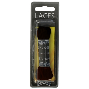 Shoe-String Blister Pack Laces 220cm Round Brown (6 Pairs)