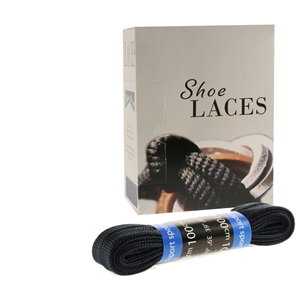 Shoe-String EECO Laces 100cm Flat Navy (12 prs)