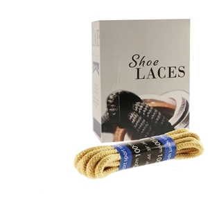 Shoe-String EECO Laces 100cm Cord Beige (12 prs)