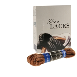 Shoe-String EECO Laces 100cm Cord Tan (12 prs)