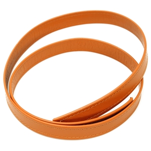 Flat 20mm Leather Shoulder Strapping. Light Brown (per metre)