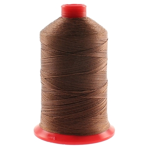 NIKI Polester Thread With Cotton Finish 600m Brown