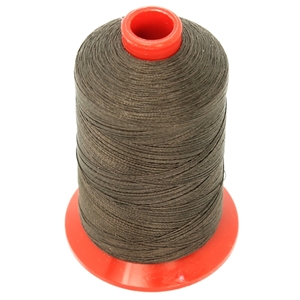 NIKI Polester Thread With Cotton Finish 600m Dark Browm