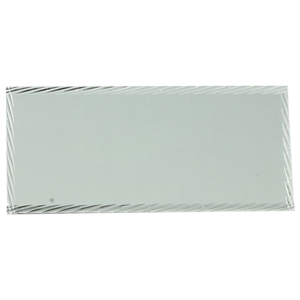 Silver Diamond Cut Engraving Plate 55mm x 25mm