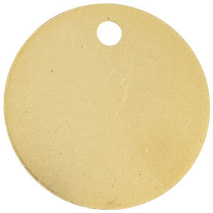 Gilt Plated Pet Discs 38mm 1 1/2 Inch