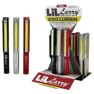 Nebo Lil Larry Pocket Light 18 With Magnetic Counter Stand