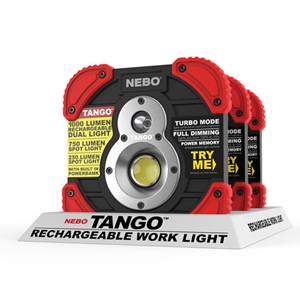 Nebo Tango 750 Lumen Worklight.  (with Counter Top Display, 10 Lights)
