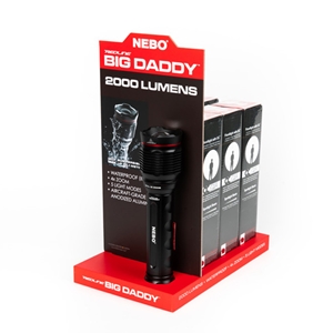 Nebo Redline Big Daddy 2000 Lumen Flashlight (with Counter Top Display, 8 Torches)
