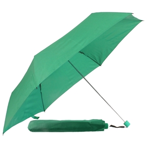 Mini Pencil Slim Umbrella W/Rubberised Handle Green