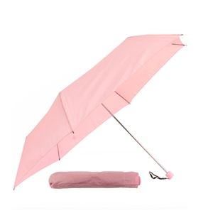 Mini Pencil Slim Umbrella W/Rubberised Handle Pink