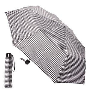 Ladies Super Mini Umbrella, Dogtooth Print
