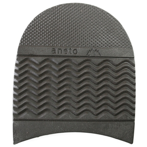 Aneto Ribbed Rubber Heels 7.5mm Size 4 (3 3/4Inch) Sepia