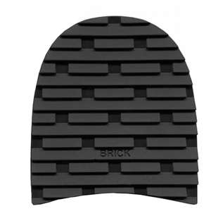 Brick Design Rubber Heels 7.5mm Size 2. 3 1/4 Black