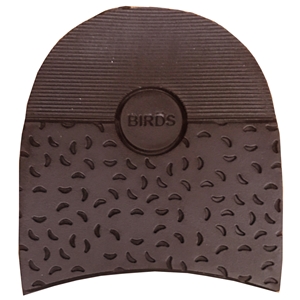 Birds Design Rubber Heels 7.0mm, Size 3. 31/4 Brown