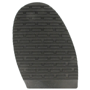 Brick Design Stick On Soles 4.0mm Size 4 Gents Black