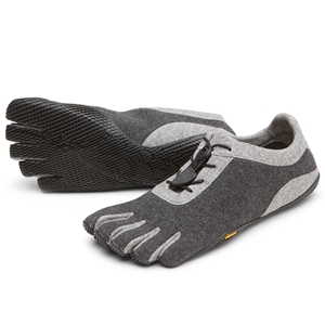 Vibram FiveFingers KSO ECO Wool Ladies Size 37 UK 4 Grey/Light Grey/Black