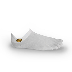 Vibram Five Toe Socks Athletic No Show Size 42-45 UK 8-10.5 White