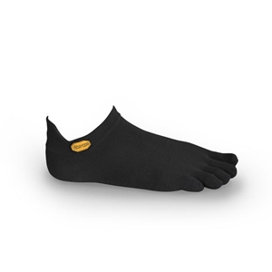 Vibram Five Toe Socks Athletic No Show Size 38-41 UK 5-7 Black