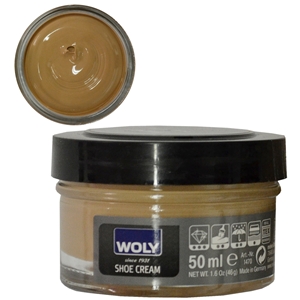 Woly Shoe Cream Jar 50ml Sand 030