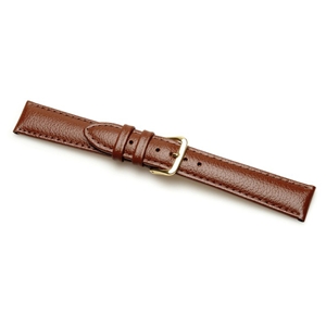 Birch Leather Watchstraps Padded Buffalo Brown 14mm. D