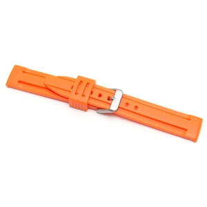 Birch Silicone Strap Range Orange 18mm.  Code J