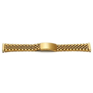 Centre Clasp Watch Bracelet Gold Colour 10-14mm. Code S