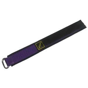 Velcro Watch Strap Gents Hook Loop 18mm Purple