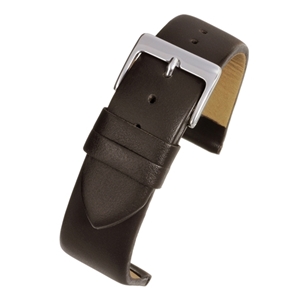 Brown Leather Calf Watch Strap 14mm Extra Long