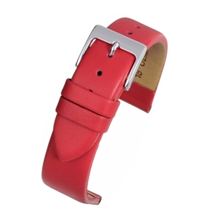 Red Leather Calf Watch Strap 12mm Extra Long
